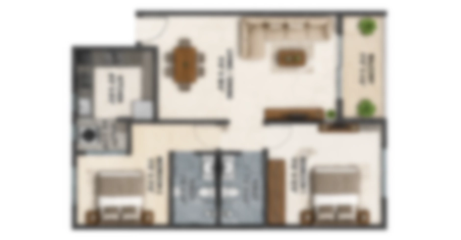 Harmony Thakurli 2 BHK Floor Plans